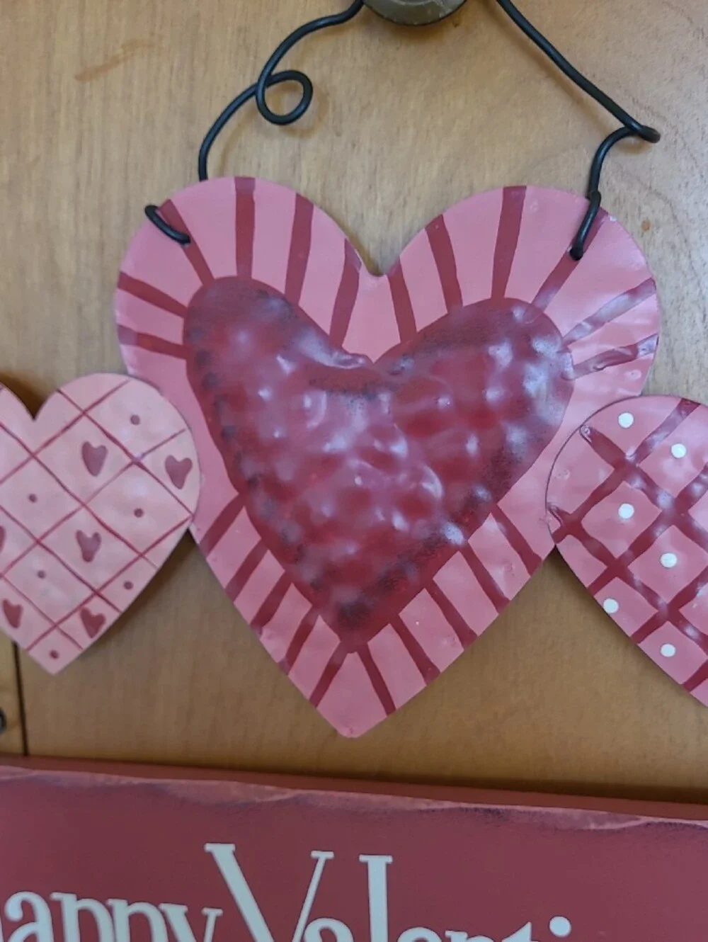 Valentine's Day Pink Heart Wall Sign